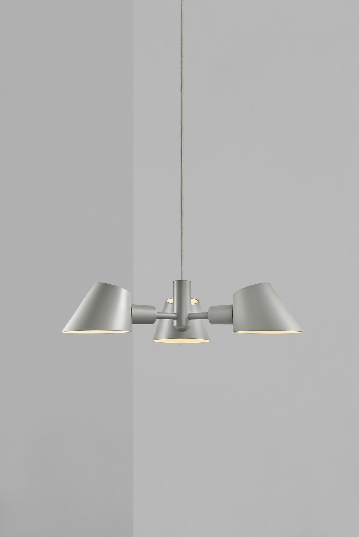 HÄNGELEUCHTE Pela 60/12 cm   - Grau, MODERN, Metall (60/12cm) - Nordlux