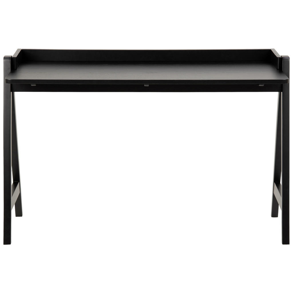 Thumbnail - Ambia Home Konsolentisch, Schwarz, Holz, Eiche, Kautschukholz, furniert, massiv, rechteckig, eckig, 51.6x80x126.6 cm, Re...