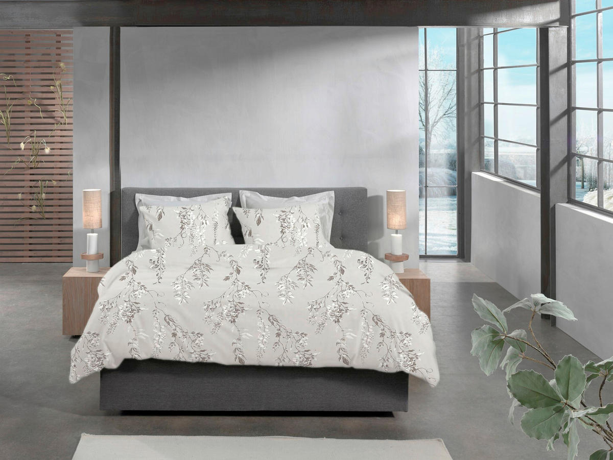 BETTWÄSCHE Chiara Flanell 155/220 cm  - Grau, Basics, Textil (155/220cm)