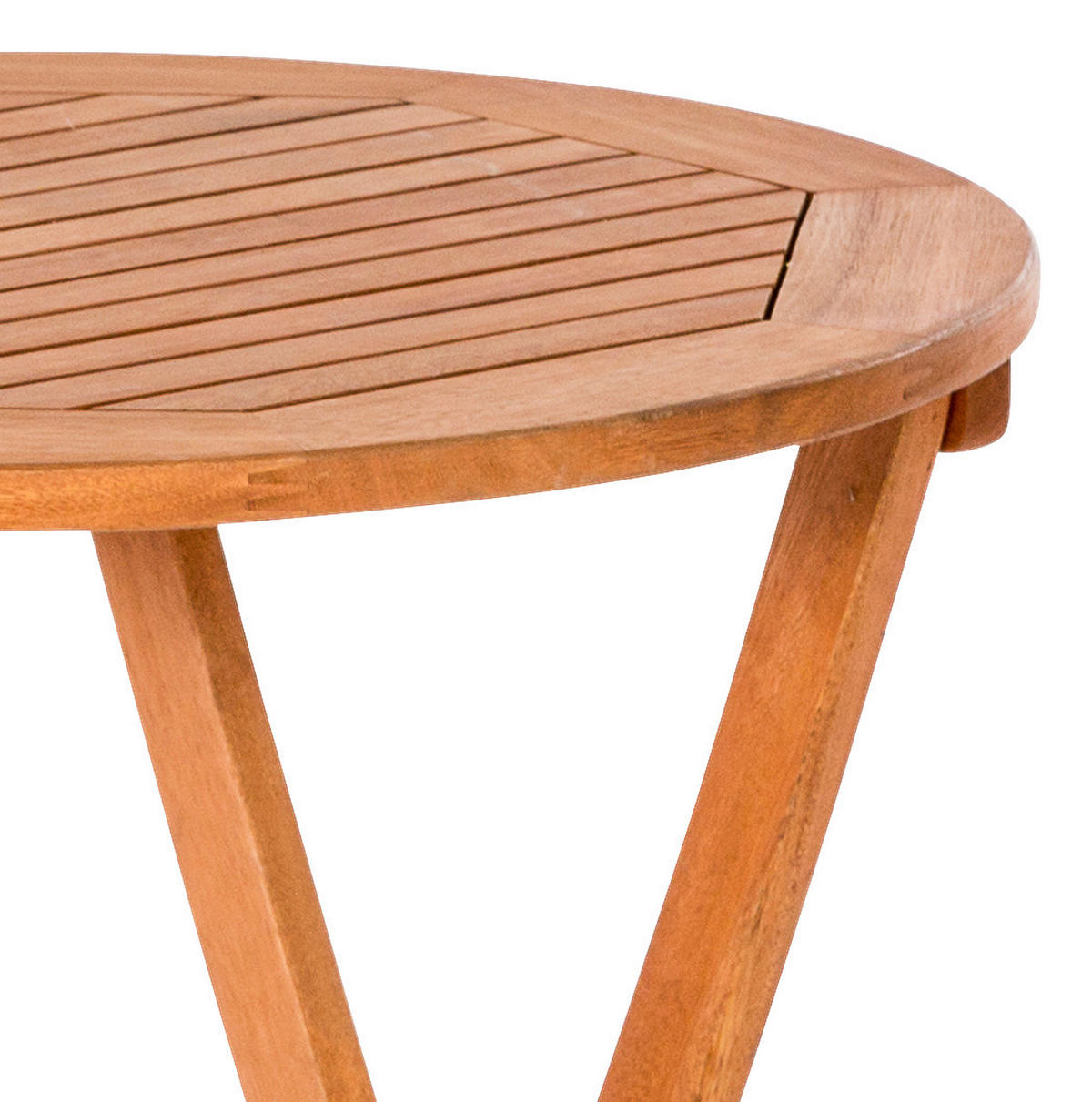 GARTENKLAPPTISCH 80/75/80 cm Holz Naturfarben rund  - Naturfarben, KONVENTIONELL, Holz (80/75/80cm) - Gardenson