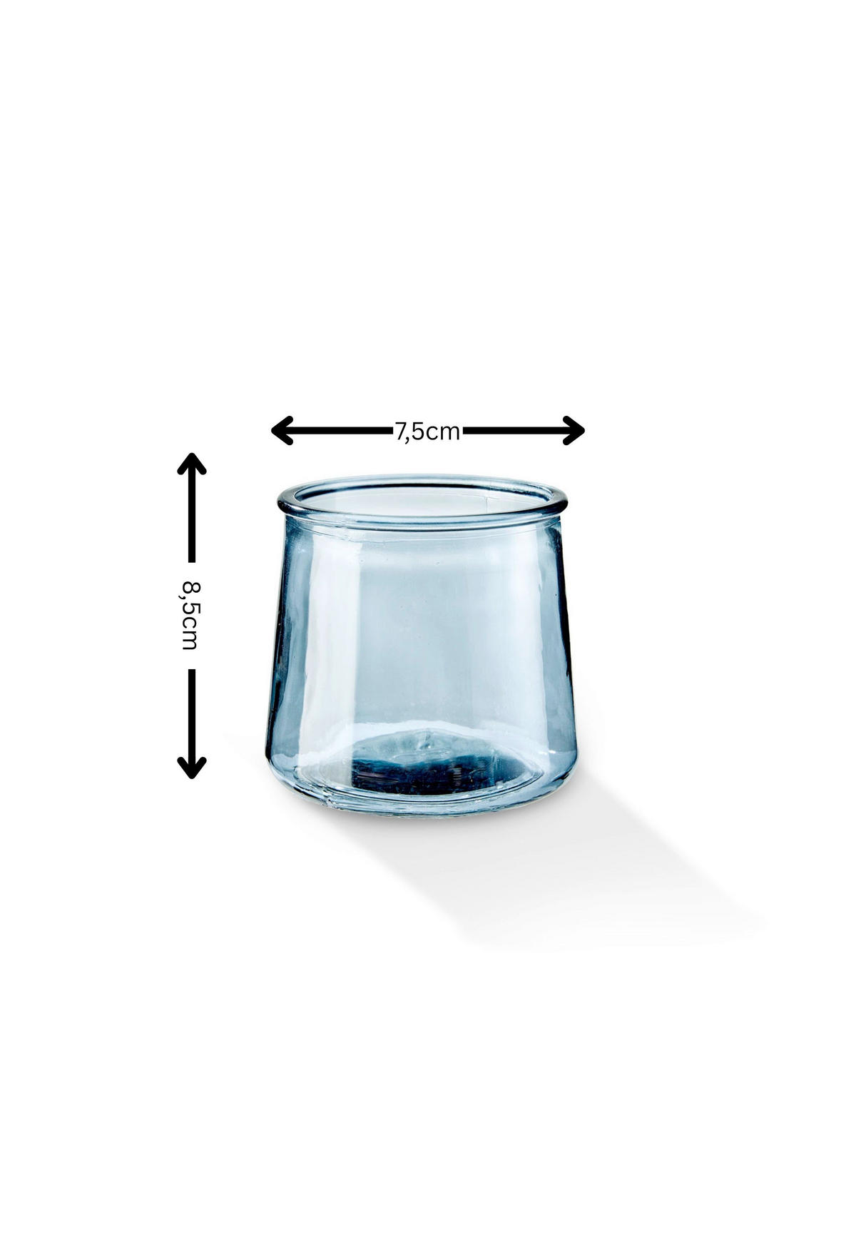 TRINKGLAS KAZI 550 ml  - Pastellblau, Basics, Glas (9/8cm) - FYNCH-HATTON