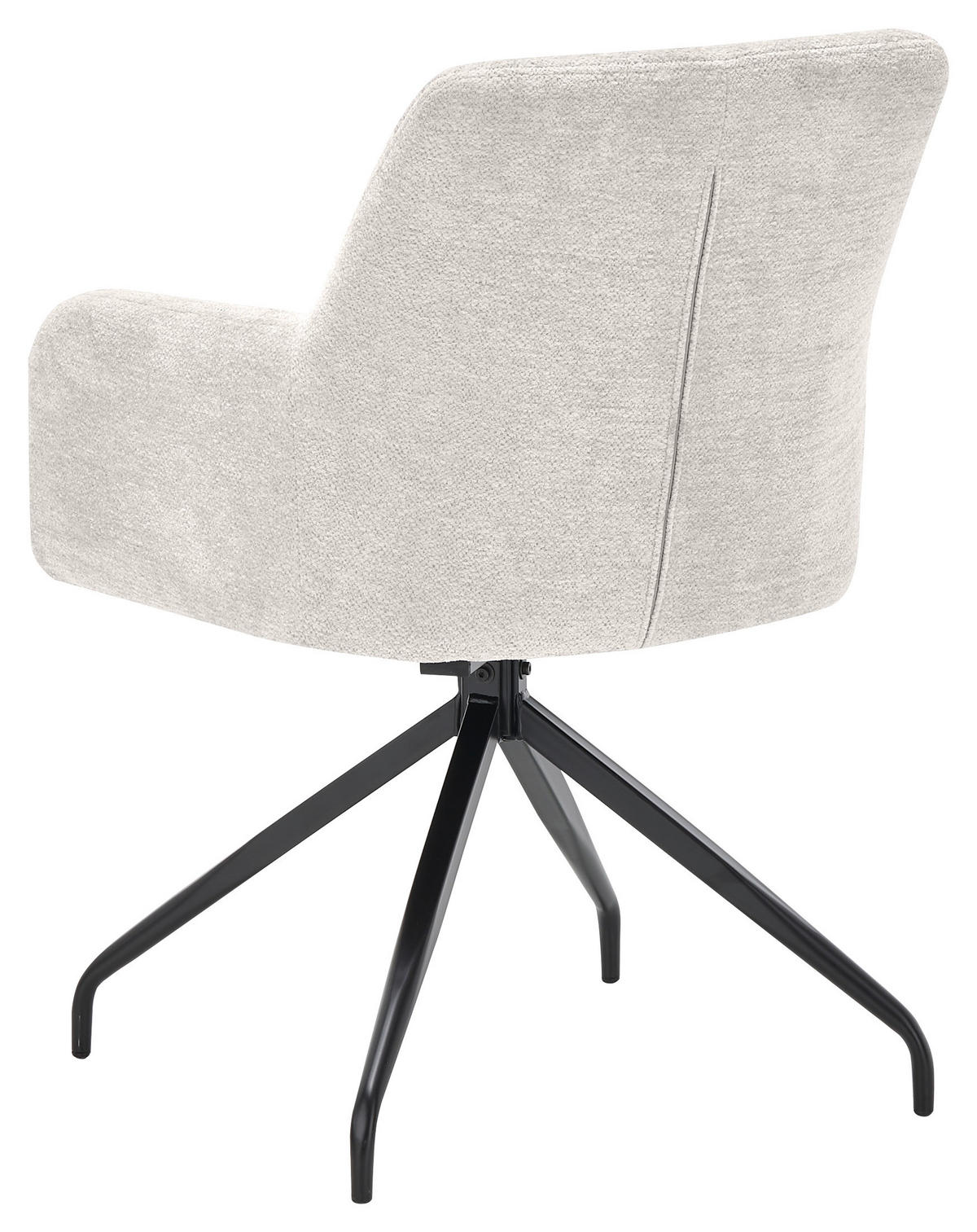ARMLEHNSTUHL  in Eisen  - Creme/Schwarz, Design, Kunststoff/Metall (60,5/85/64cm) - SetOne by Musterring
