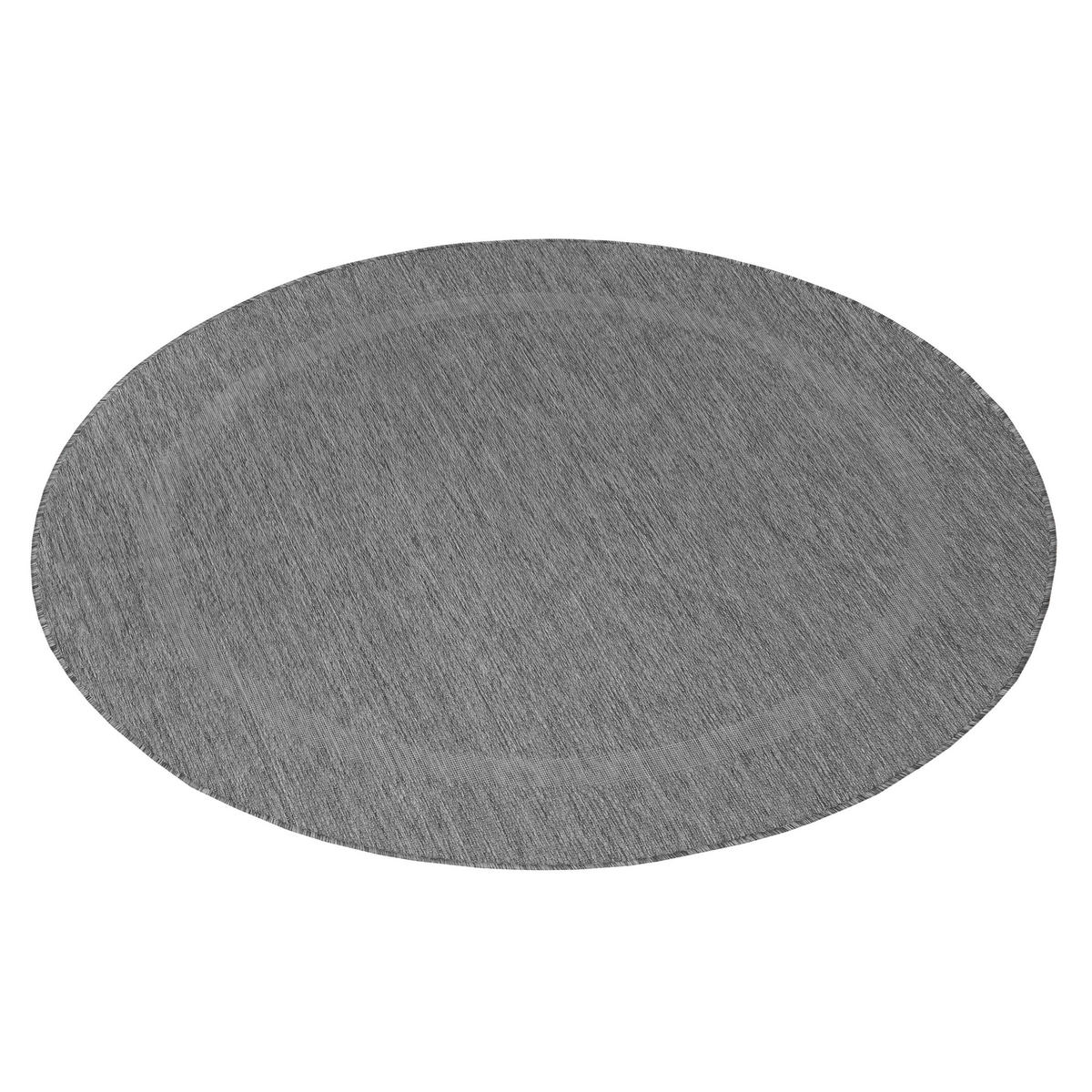 FLACHWEBETEPPICH 120/120 cm Relax Grau  - Grau, Basics, Textil (120/120cm) - Novel
