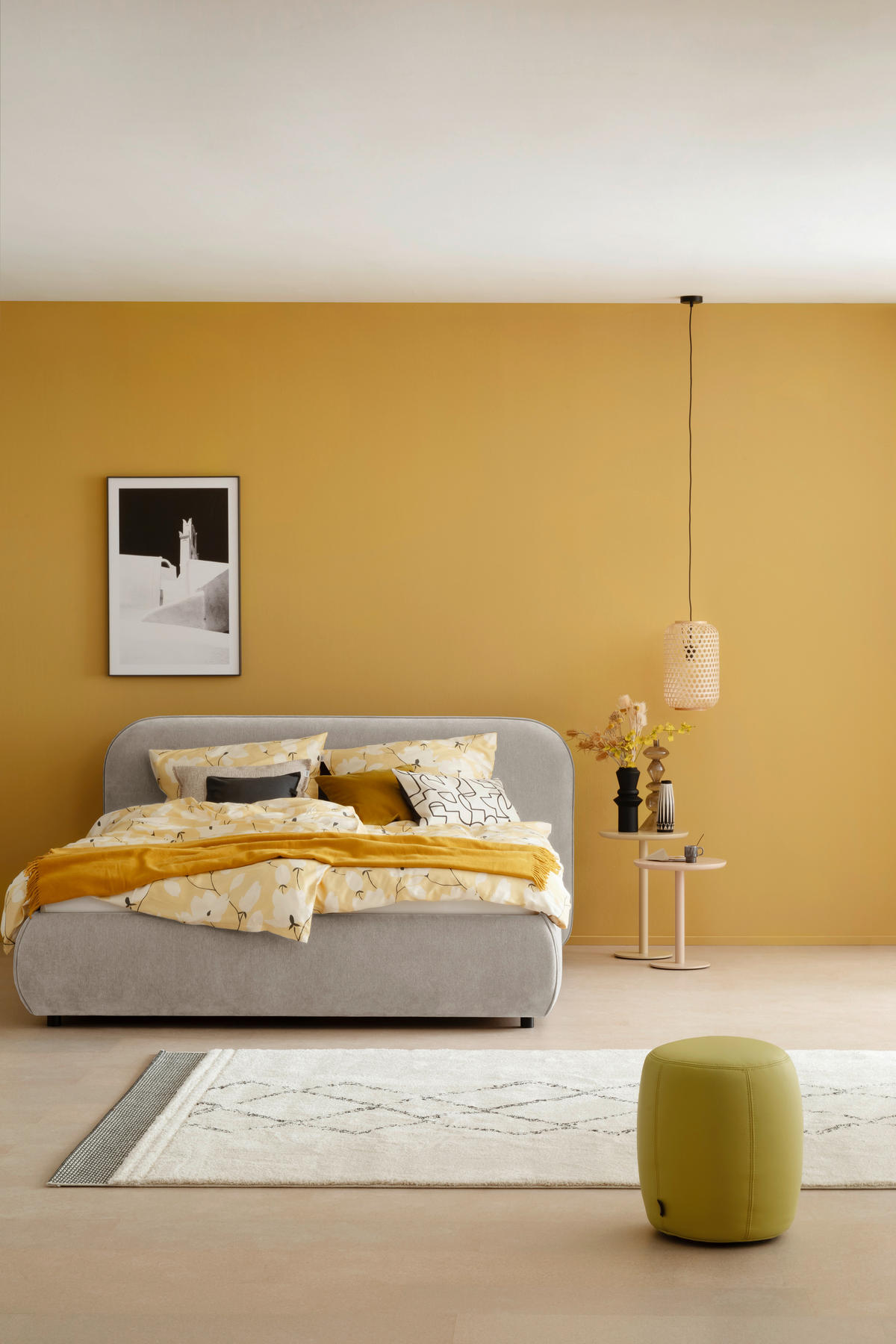 POLSTERBETT Beige 180/200 cm  - Beige, Design, Holz/Textil (180/200cm) - Schöner Wohnen