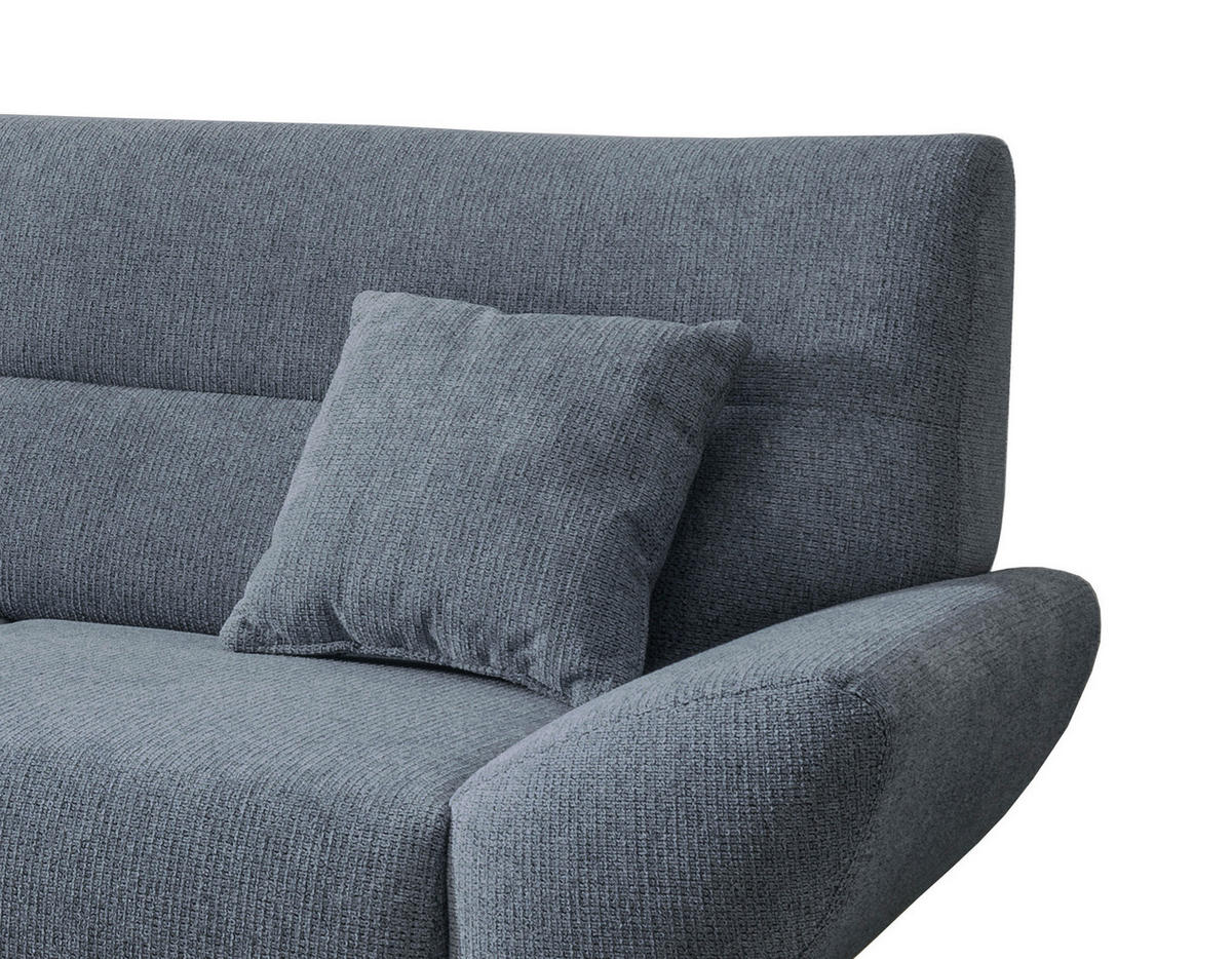 ECKSOFA in Chenille Hellblau  166/290 cm  - Wildeiche/Hellblau, MODERN, Holz/Textil (166/290cm) - MID.YOU