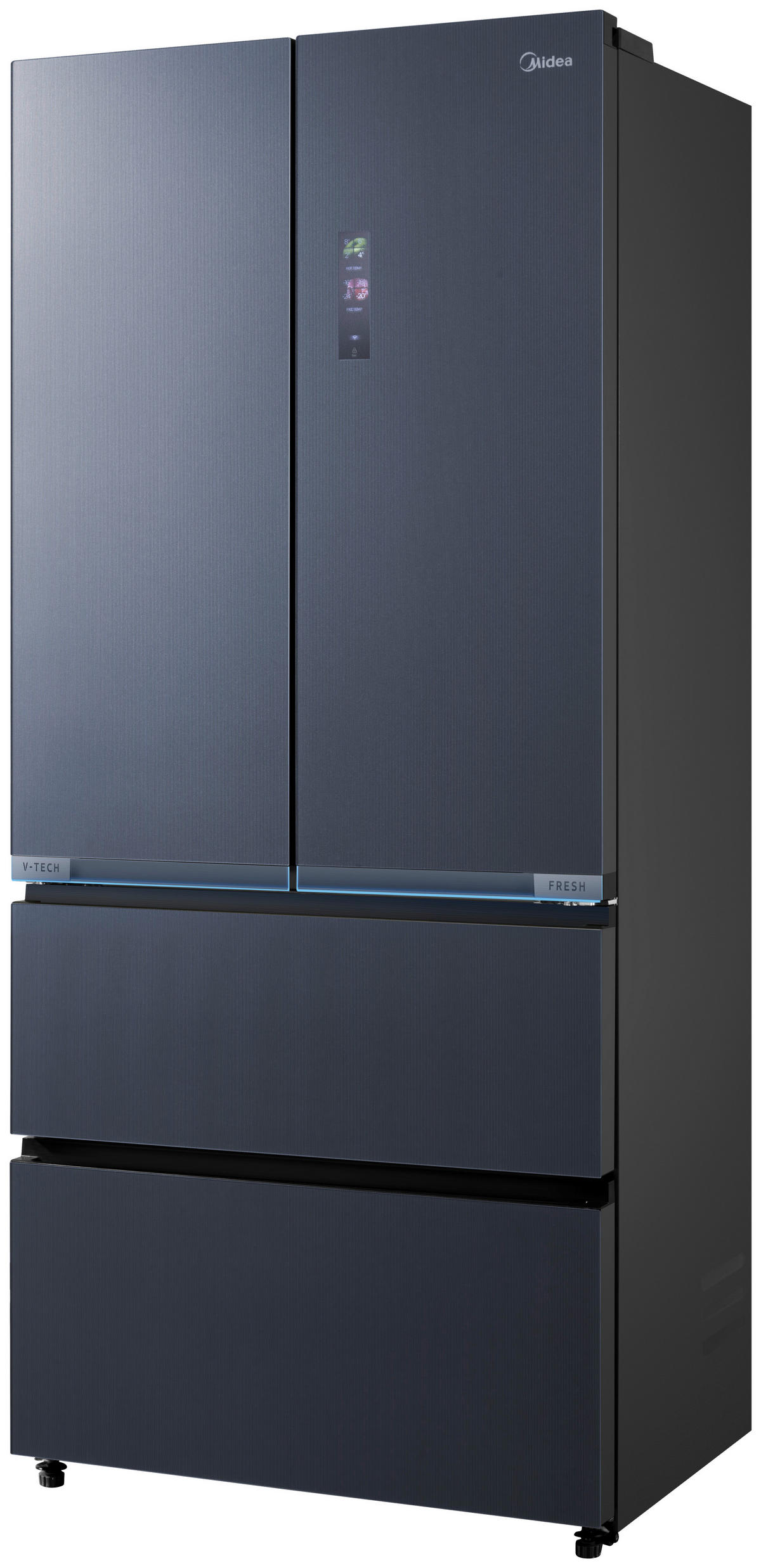 FRENCH-DOOR 83,3/191/60 cm MDRF705BIE70  - Dunkelgrau, Basics, Kunststoff/Metall (83,3/191/60cm) - Midea