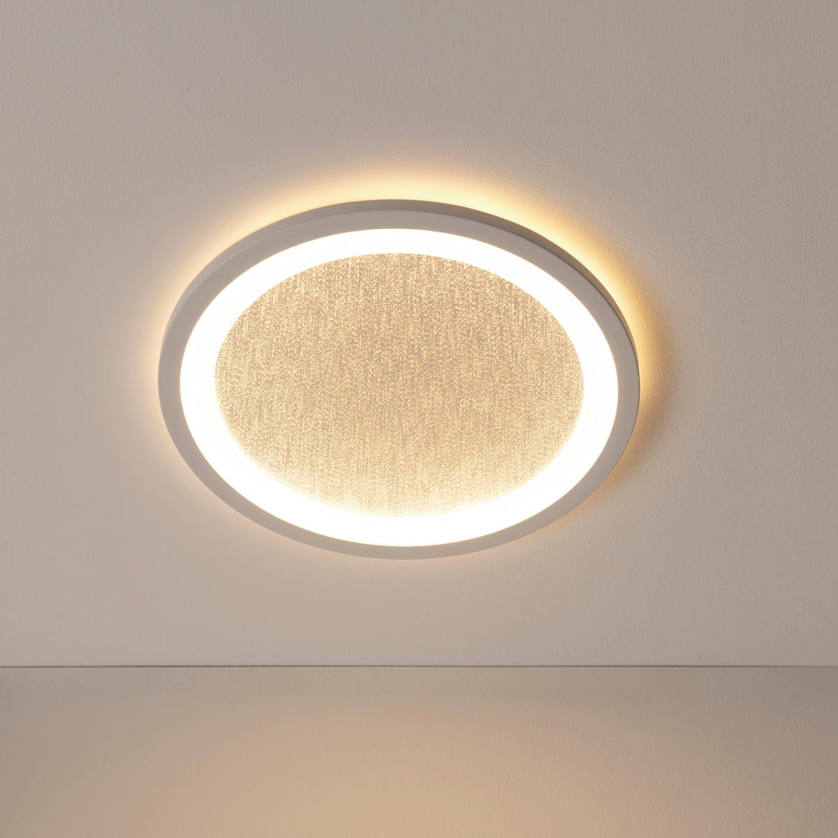 LED-DECKENLEUCHTE  29,5/2,5 cm    - Weiss, Basics, Kunststoff (29,5/2,5cm) - Brilliant