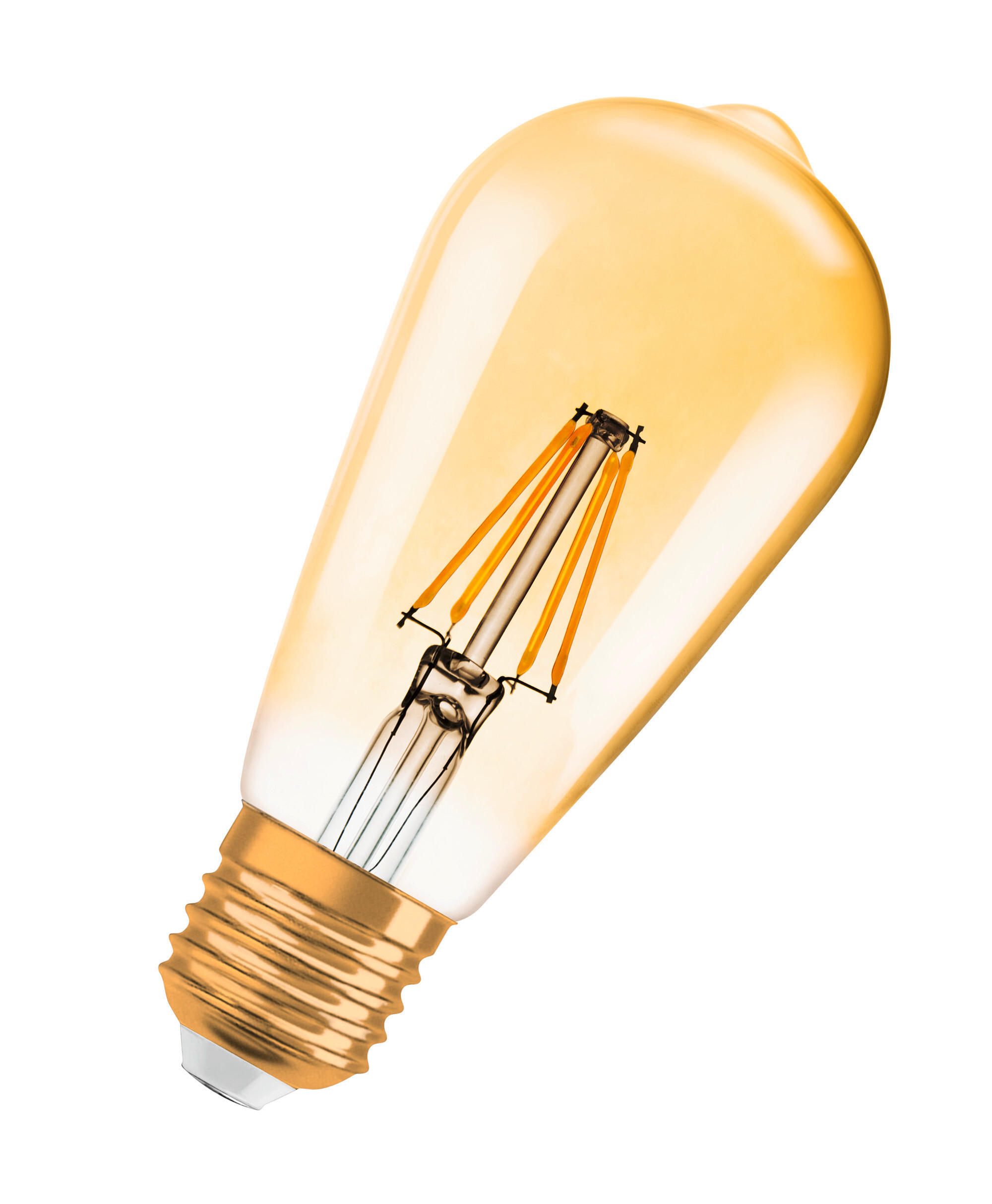 LED-LEUCHTMITTEL   E27 4 W 410 lm  - Goldfarben, Basics, Glas (6,4/14,3cm) - Osram
