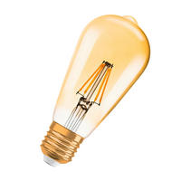 LED-LEUCHTMITTEL   E27 4 W 410 lm  - Goldfarben, Basics, Glas (6,4/14,3cm) - Osram