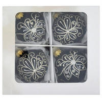 CHRISTBAUMKUGEL-SET 6 cm  - Schwarz, LIFESTYLE, Glas/Metall (6cm) - X-Mas