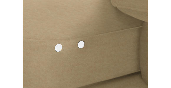 ECKSOFA in Velours Cappuccino 310/180 cm - Schwarz/Cappuccino, Design, Textil/Metall (310/180cm) - Dieter Knoll