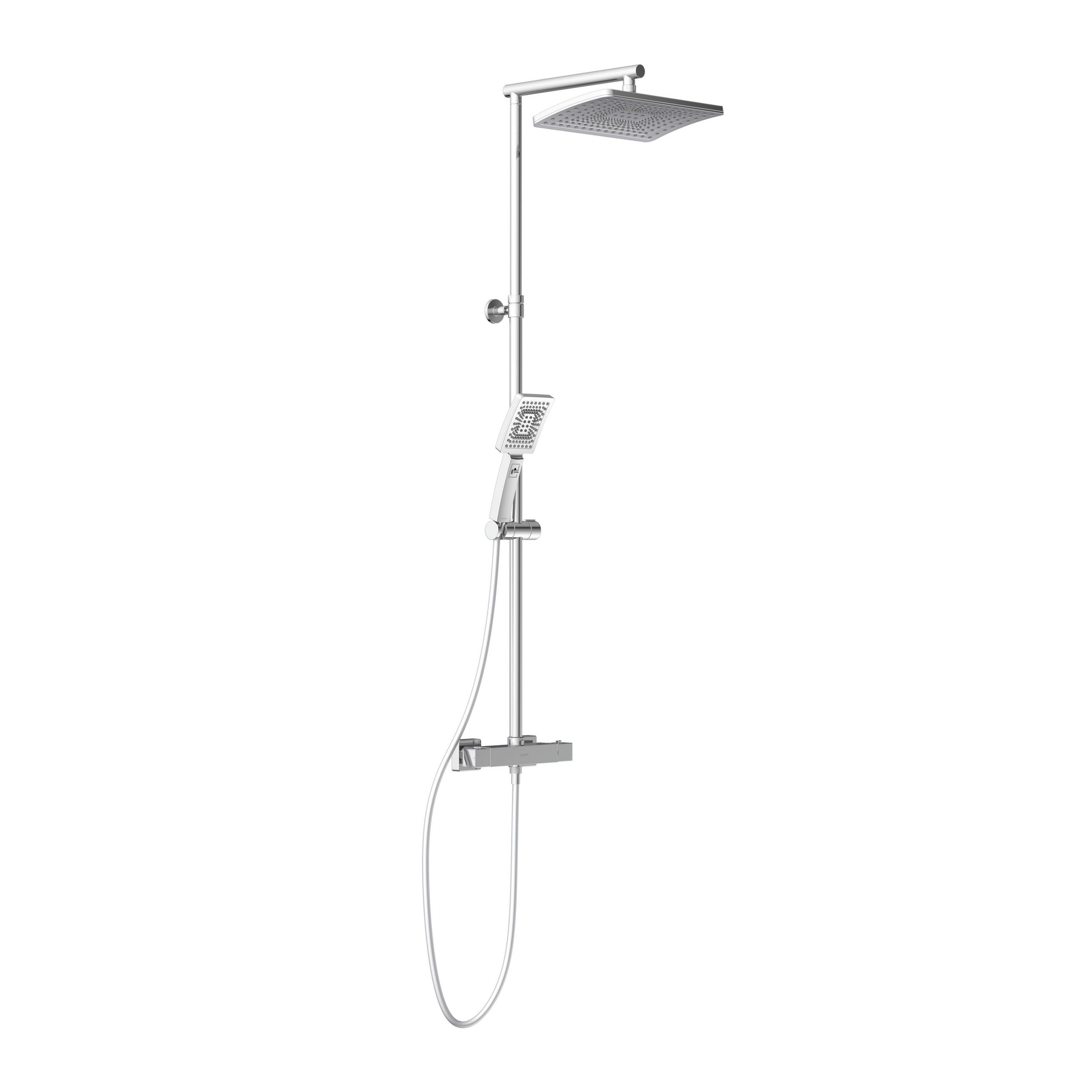 DUSCHARMATUR  - Chromfarben, Design, Metall (150/32/34,5cm) - Schütte