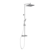 DUSCHARMATUR  - Chromfarben, Design, Metall (150/32/34,5cm) - Schütte