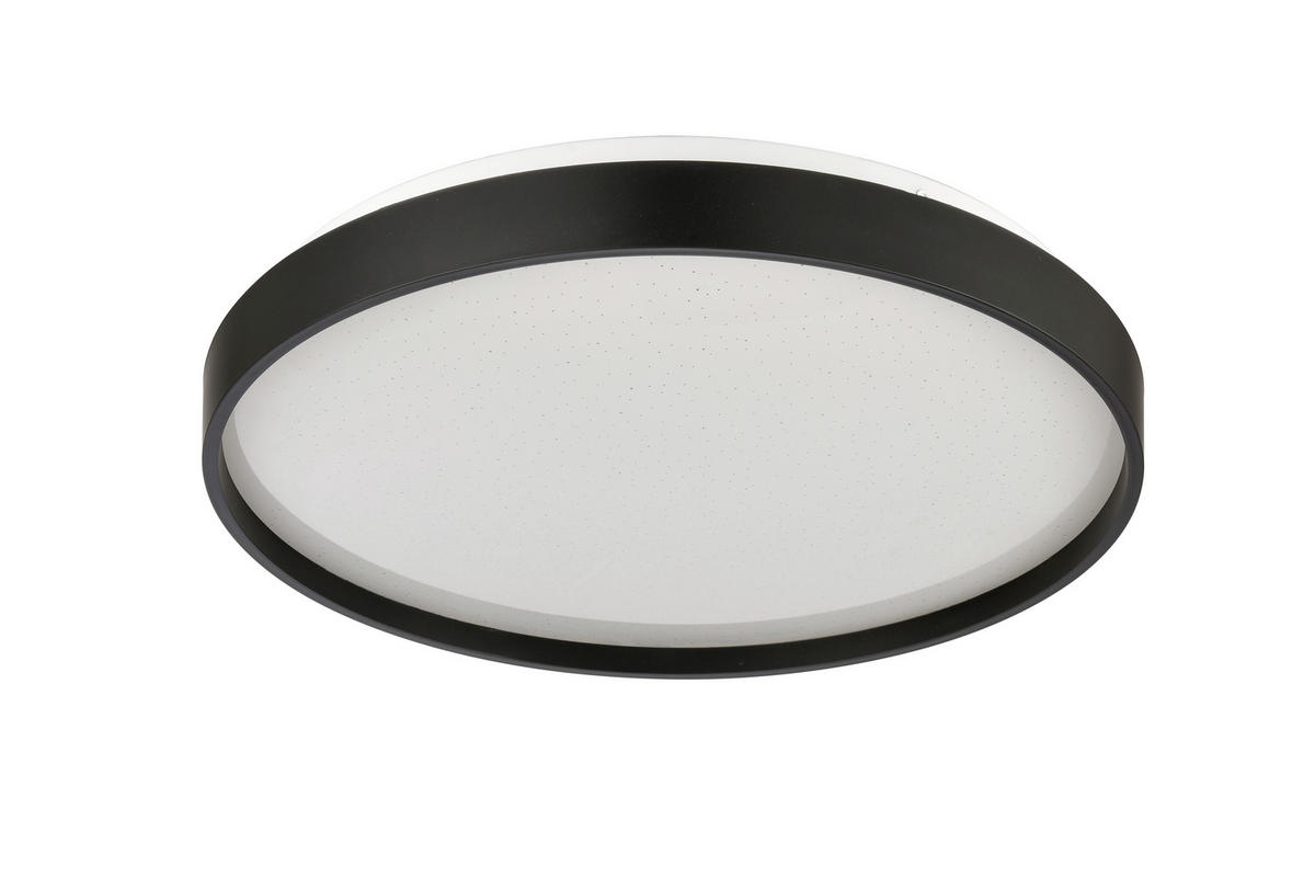 LED-DECKENLEUCHTE 39 cm  - Schwarz, Basics, Kunststoff/Metall (39cm) - Novel