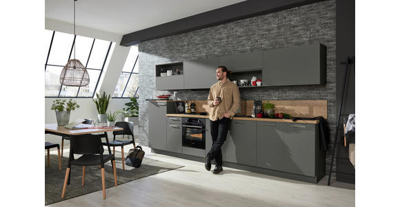 EINBAUKÜCHE   - Grau, Design, Holzwerkstoff - Dieter Knoll
