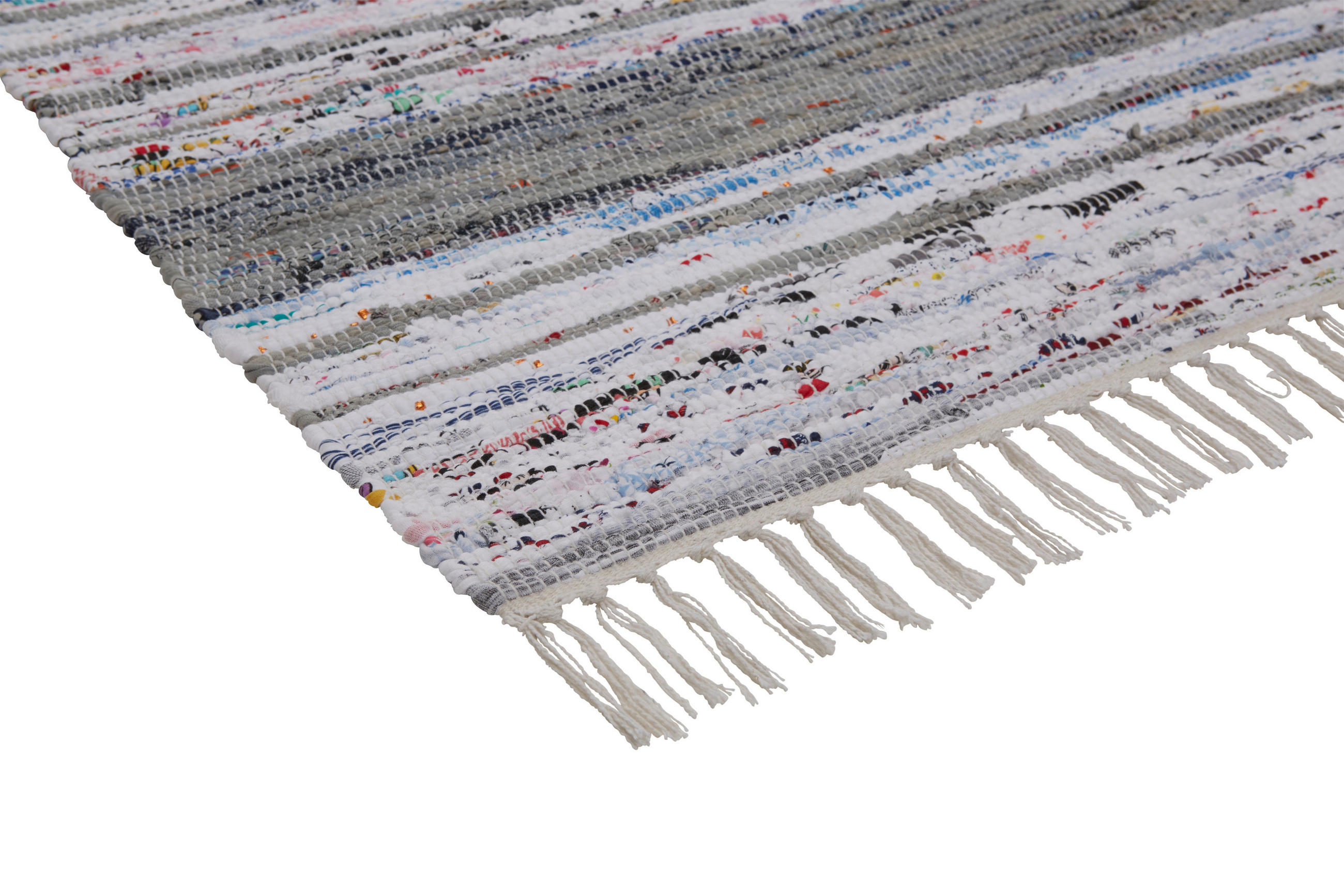 FLECKERLTEPPICH 60/120 cm Stella Grau, Weiß  - Weiß/Grau, KONVENTIONELL, Textil (60/120cm) - Novel
