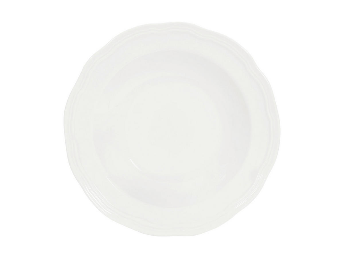 Farfurie Adâncă 23,5/4,5 cm  - alb, Basics, ceramică (23,5/4,5cm)
