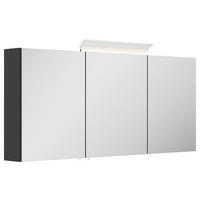SPEGELSKÅP  - grafitfärgad, Modern, trämaterial/glas (140/62/17cm) - MID.YOU