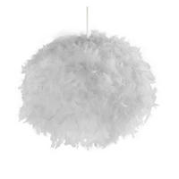 SJENILO SVJETILJKE Feather  - bijela, Design, metal/tekstil (50/50/33cm)