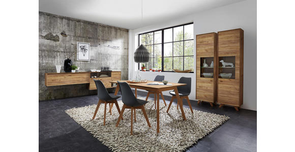 KOMMODE melaminharzbeschichtet Eichefarben - Eichefarben, Design, Holz/Holzwerkstoff (142/120/41cm) - Linea Natura