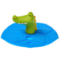 SILIKONDECKEL  - Blau/Grün, Trend, Kunststoff (9,20/5,20/9,30cm) - Leonardo