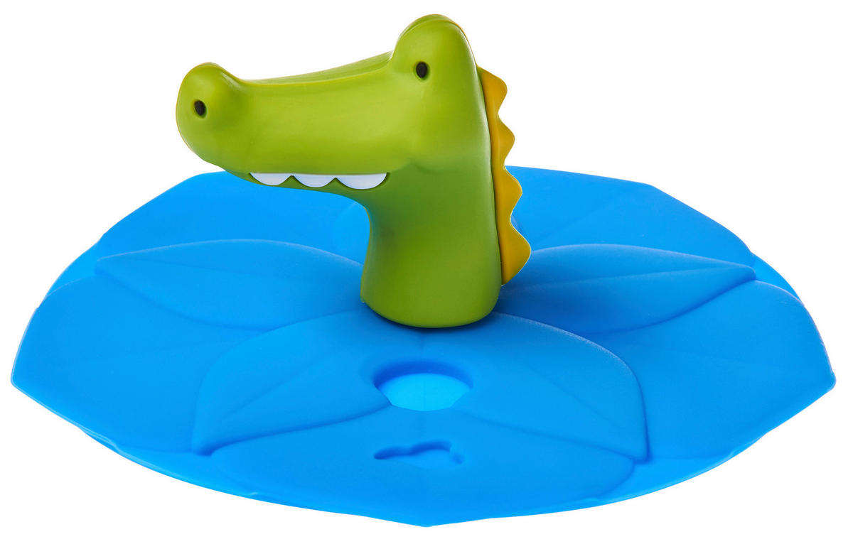 SILIKONDECKEL  - Blau/Grün, Trend, Kunststoff (9,20/5,20/9,30cm) - Leonardo