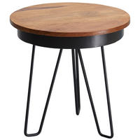 KISASZTAL fa 43/43/45 cm   - fekete/sheesham, Design, fa/fém (43/43/45cm) - MID.YOU