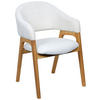 ARMLEHNSTUHL  in Webstoff  - Eichefarben/Beige, KONVENTIONELL, Holz/Textil (56,5/82,5/59,5cm) - Linea Natura