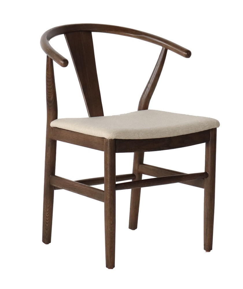 STOL     sandfärgad, mörkbrun  - sandfärgad/mörkbrun, Modern, trä/textil (55/77/55cm) - Niels Andersson