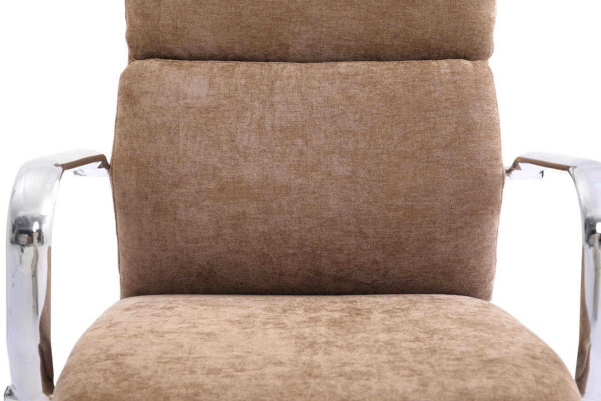 FORGÓSZÉK  zsenília barna  - krómszínű/barna, Modern, műanyag/textil (56/100-110/65,5cm) - Livetastic