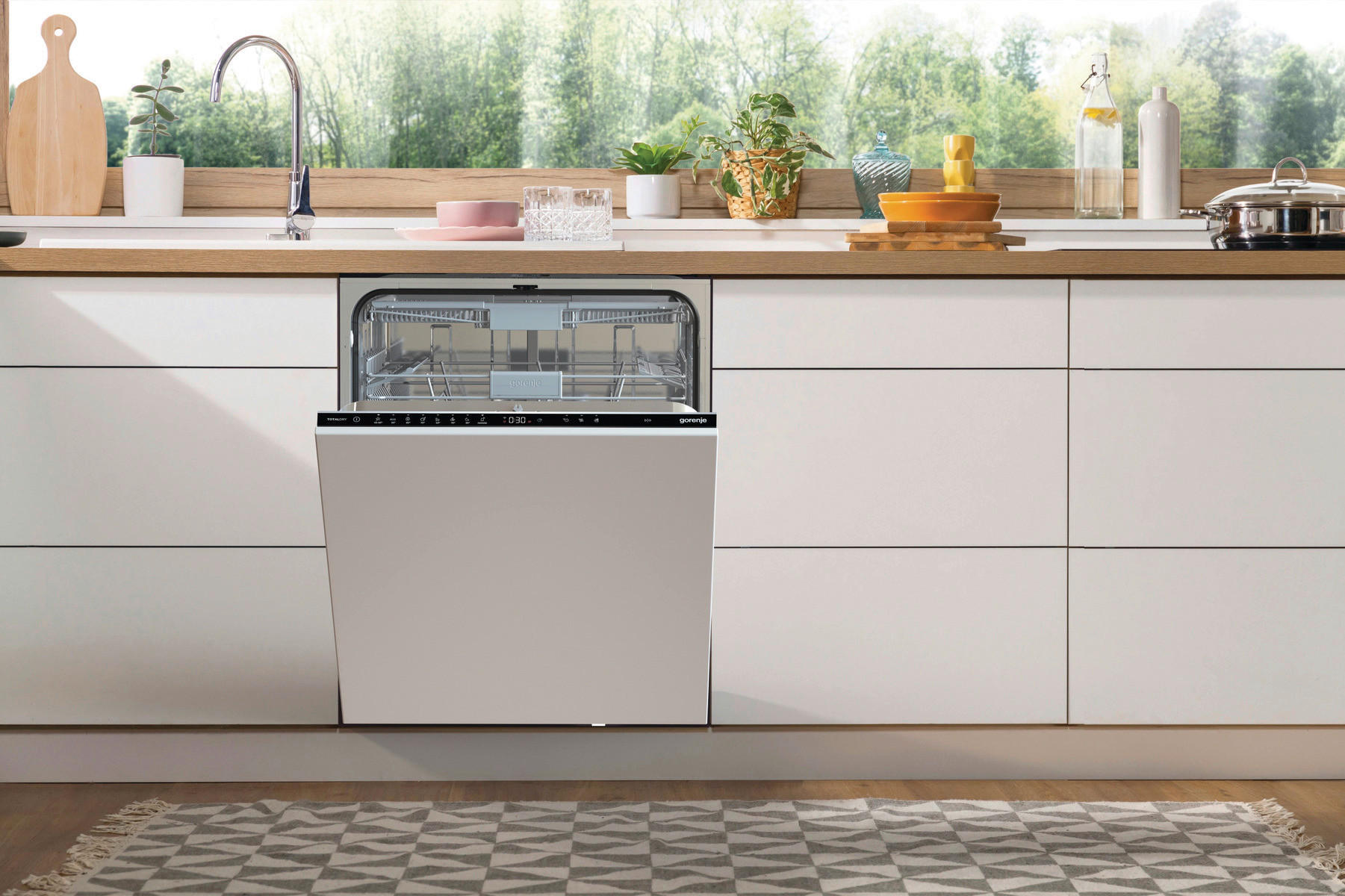 GESCHIRRSPÜLER GV673B60  - Schwarz/Weiß, Basics, Kunststoff/Metall (59,8/81,6/55,5cm) - Gorenje