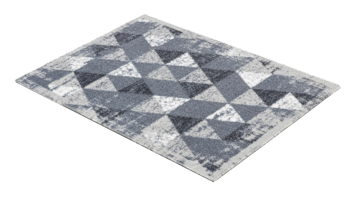 OTIRAČ 50/70 cm   siva, bijela, svijetlo siva   - bijela/siva, Basics, tekstil (50/70cm)
