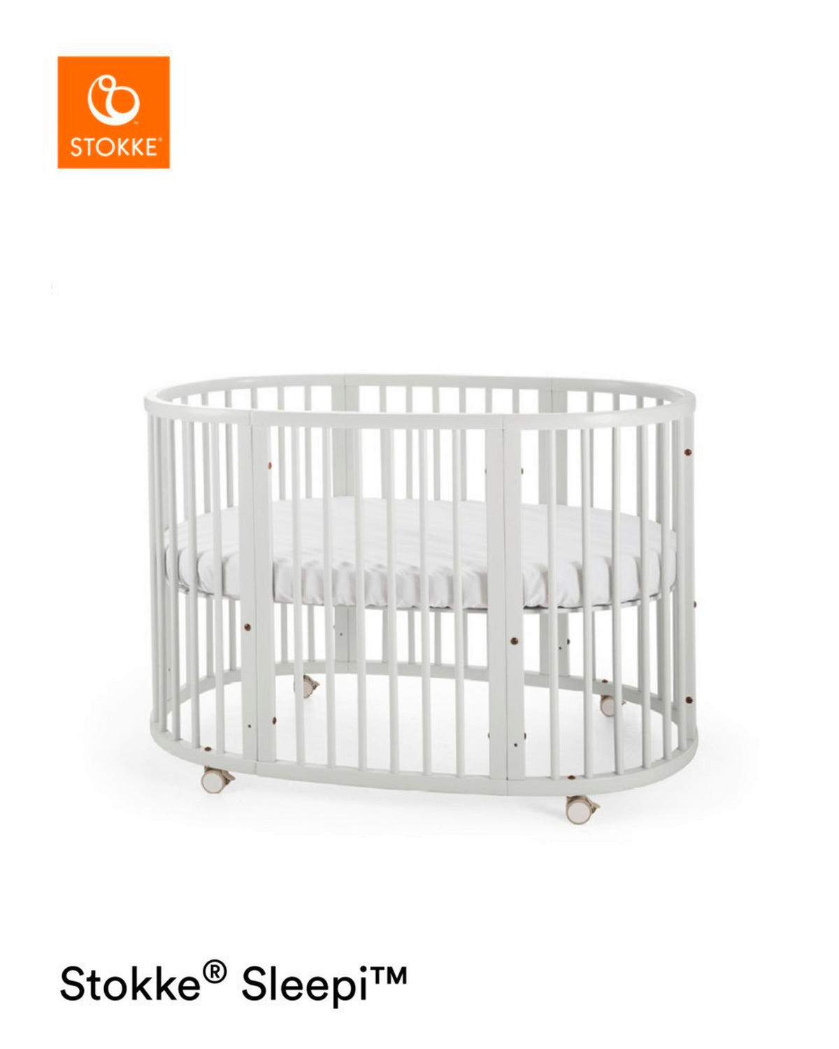 KREVETAC  Sleepi V3  - bela, Osnovno, drvo (141/74/78cm) - Stokke