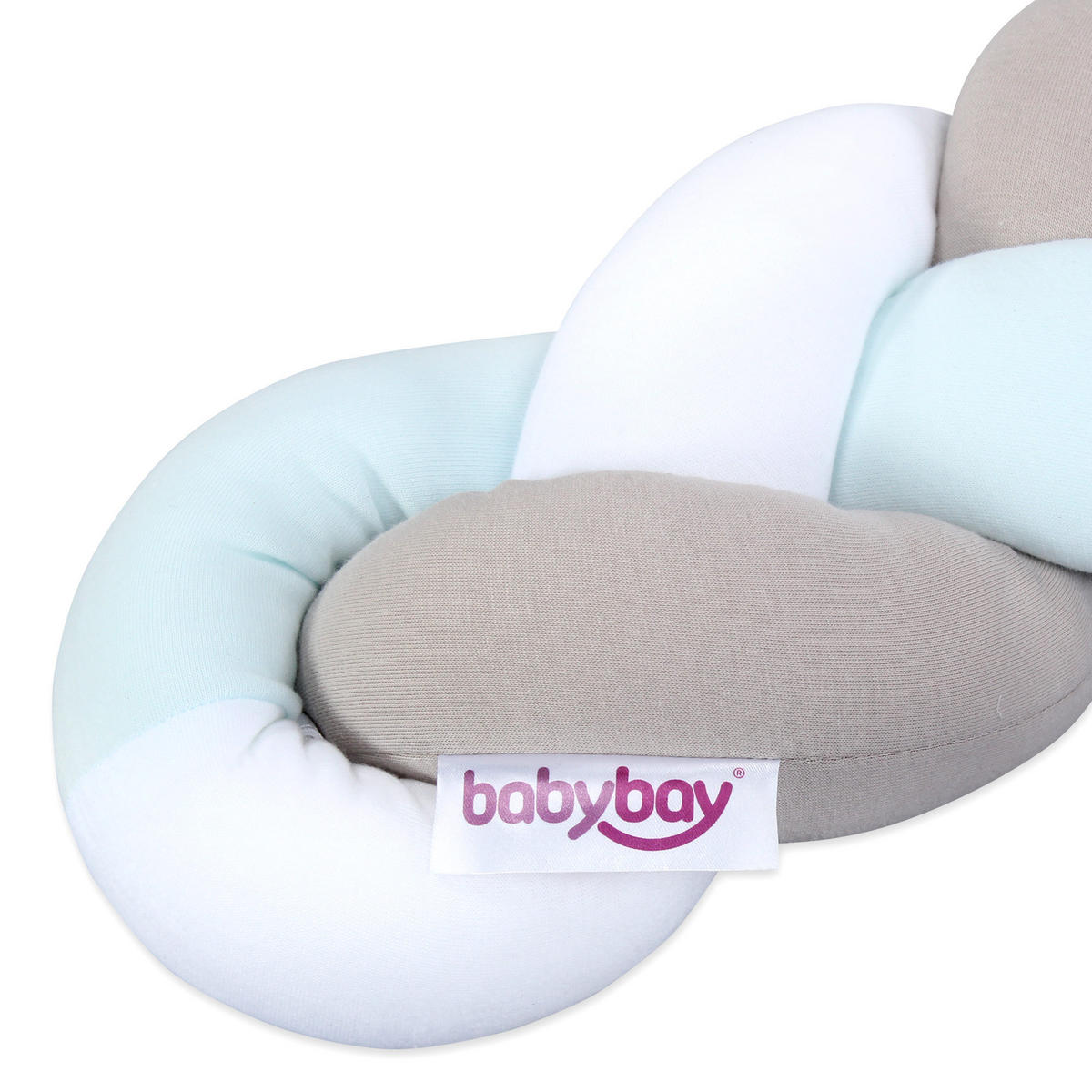 NESTCHENSCHLANGE Babybay  180/9/9 cm   - Beige/Weiß, Basics, Textil (180/9/9cm) - Babybay