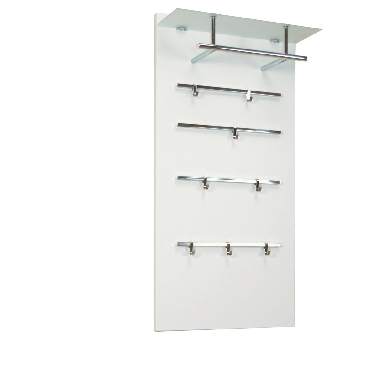 GARDEROBENPANEEL  in  - Weiß, Design, Glas/Holzwerkstoff (26/60/120cm) - MID.YOU