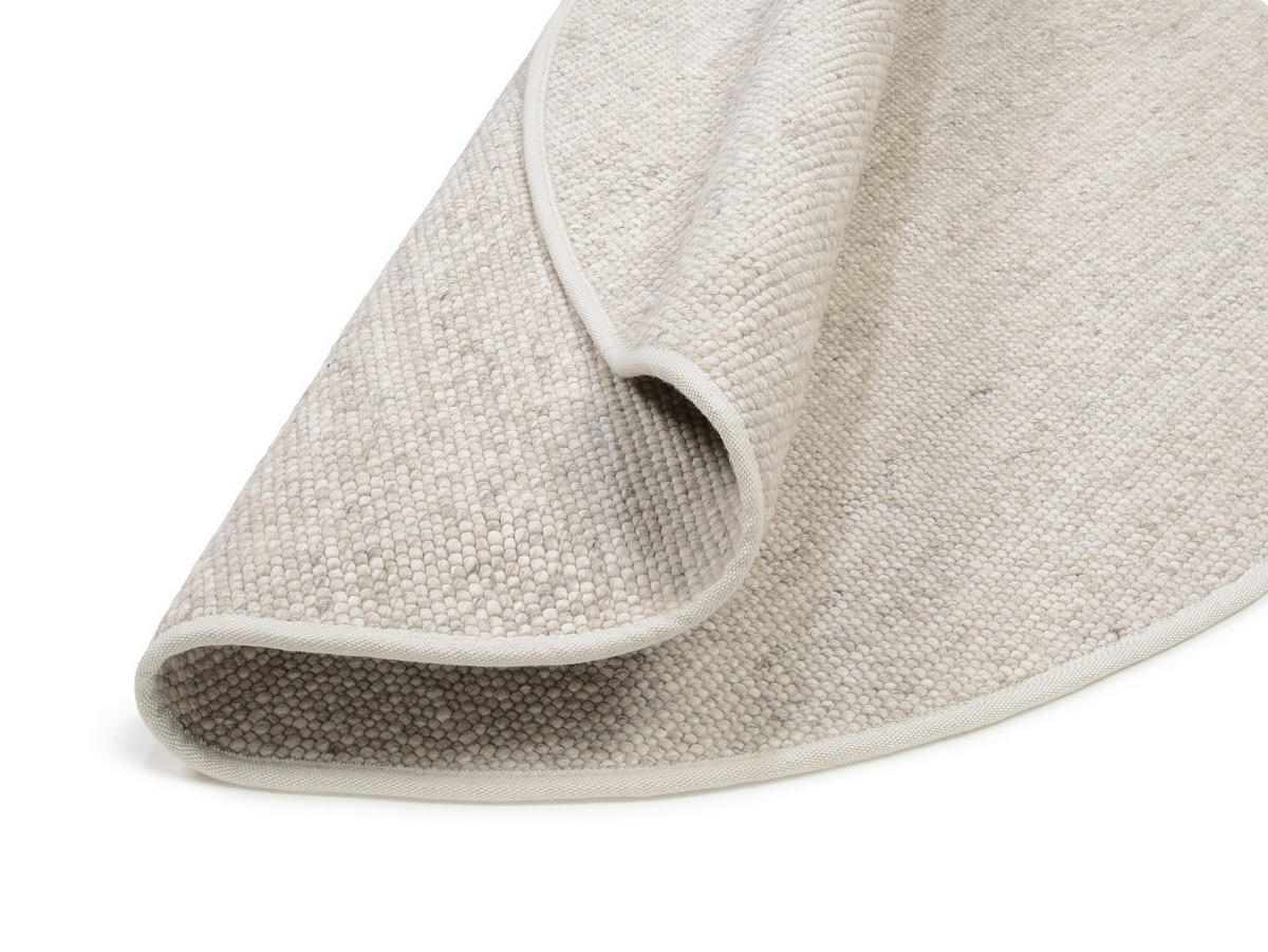HANDWEBTEPPICH 250/250 cm Helsinki Silberfarben  - Silberfarben, Basics, Textil (250/250cm) - Linea Natura