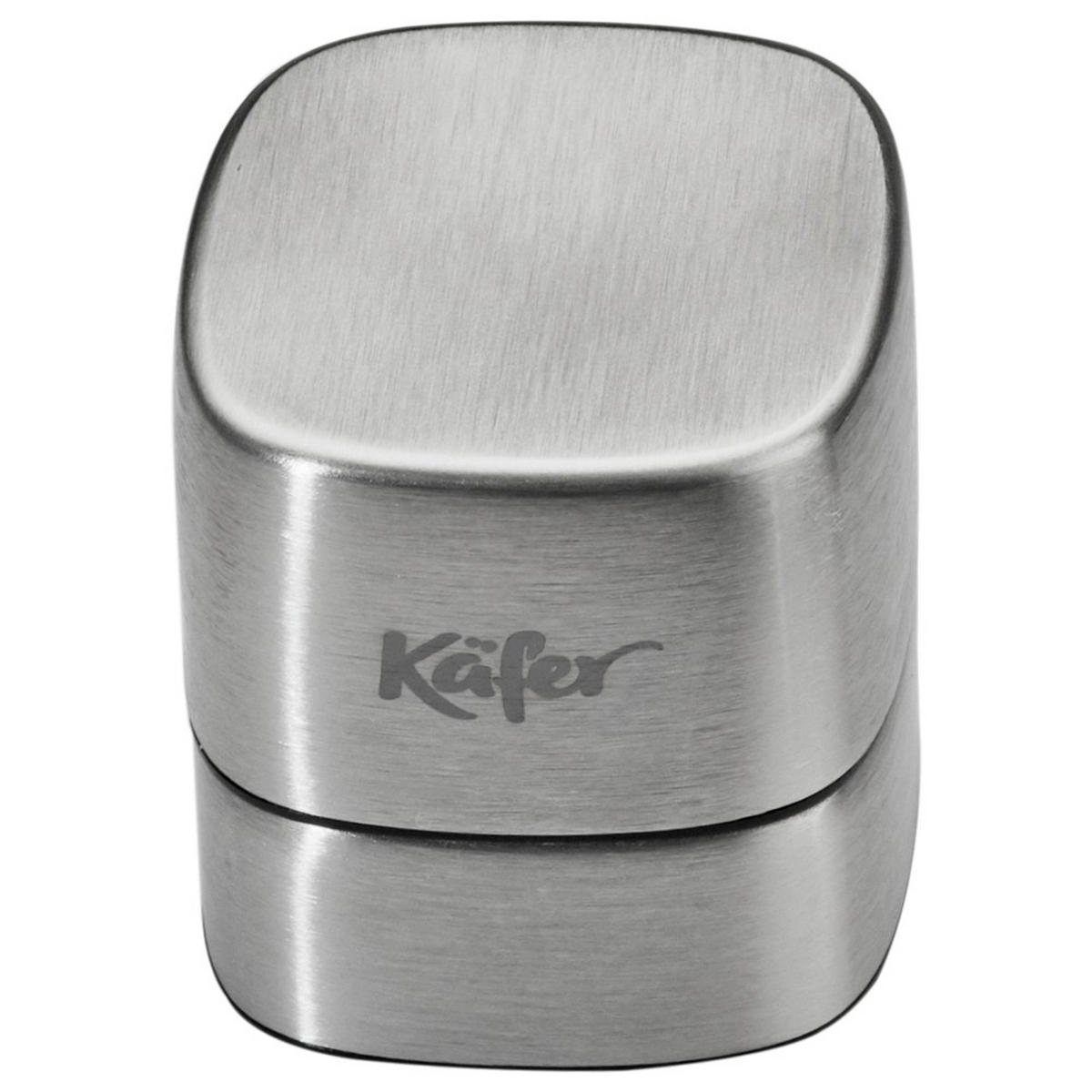 BORKIEGÉSZÍTŐ KÉSZLET - nemesacélszínű, Basics, fém (22.5/14.5/6.5cm) - Käfer