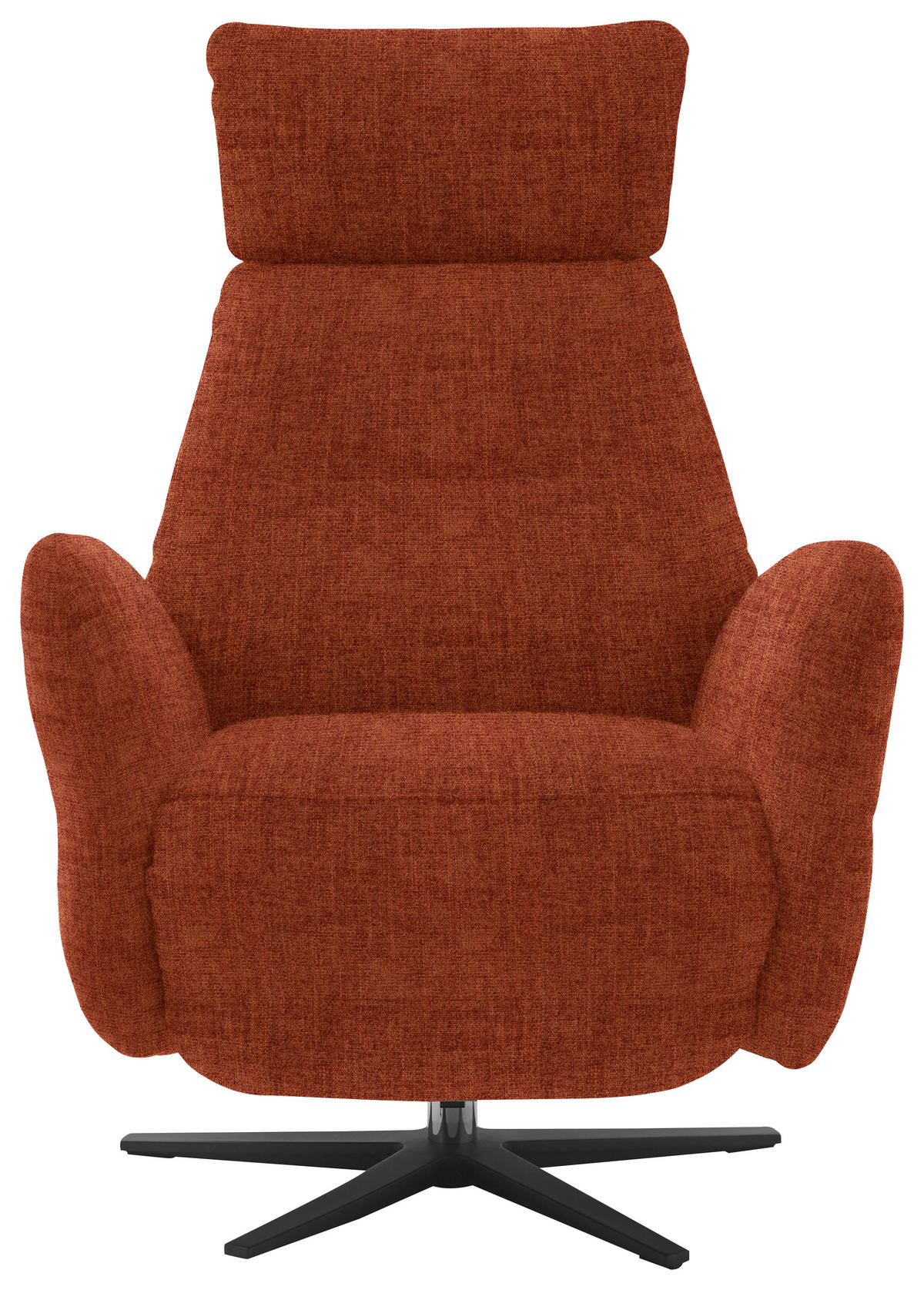 RELAXSESSEL in Textil Rostfarben  - Rostfarben/Schwarz, Design, Textil/Metall (78/113/90cm) - Dieter Knoll