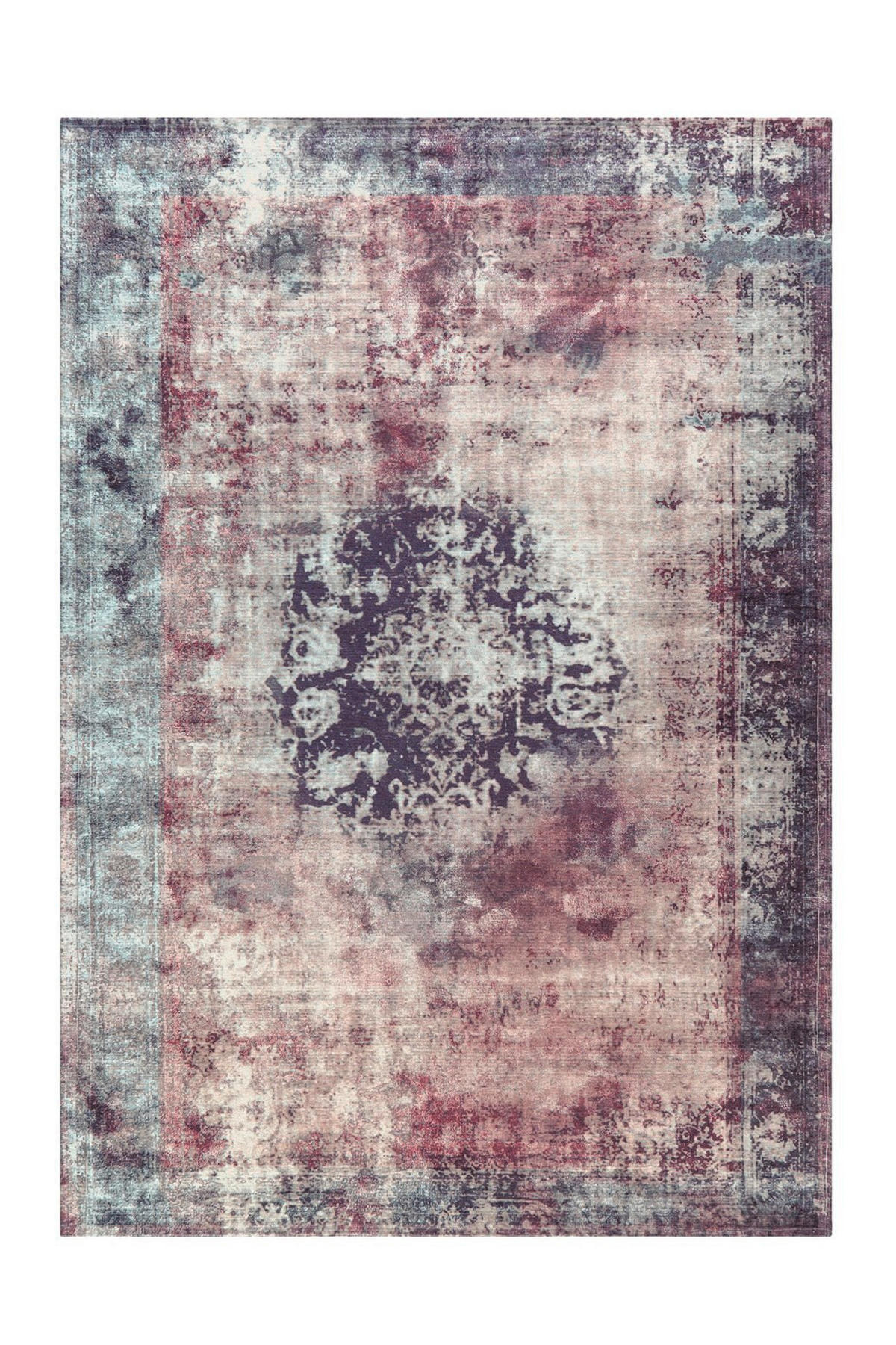 FLACHWEBETEPPICH 160/230 cm Vintage 8403 Anthrazit Anthrazit  - Anthrazit, KONVENTIONELL, Textil (160/230cm)