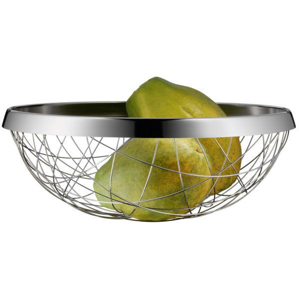 OBSTKORB Living Lounge  - Edelstahlfarben, Design, Metall (30cm) - WMF