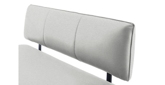 SITZBANK 180/86,5/60 cm in Schwarz, Beige - Beige/Schwarz, Design, Textil/Metall (180/86,5/60cm) - Cantus