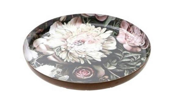 KERZENTELLER - Goldfarben/Schwarz, Trend, Metall (15,5/2cm) - Ambia Home