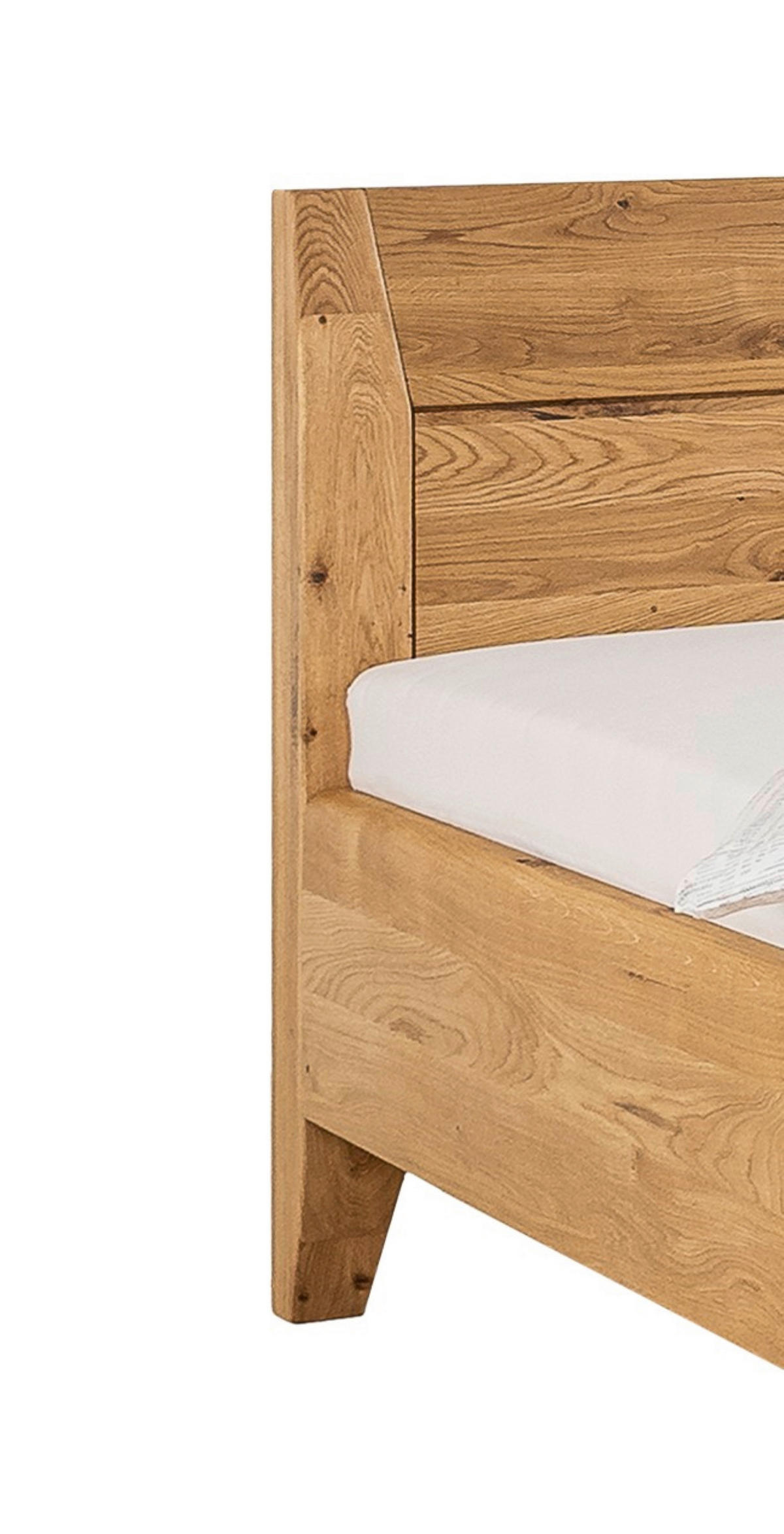 BETT 140/200 cm  in Naturfarben, Wildeiche  - Wildeiche/Naturfarben, MODERN, Holz (140/200cm) - MID.YOU