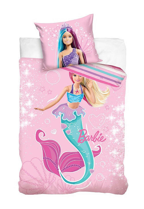 OTROŠKA POSTELJNINA 135/200 cm tkanina pink  - pink, Konvencionalno, tekstil (135/200cm) - Barbie