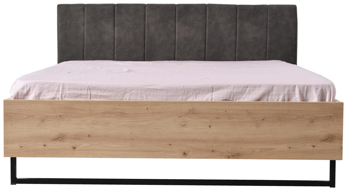 ÁGY  Artisan tölgy  - fekete/Artisan tölgy, Basics, faalapú anyag/textil (197,5/212/94cm) - Xora