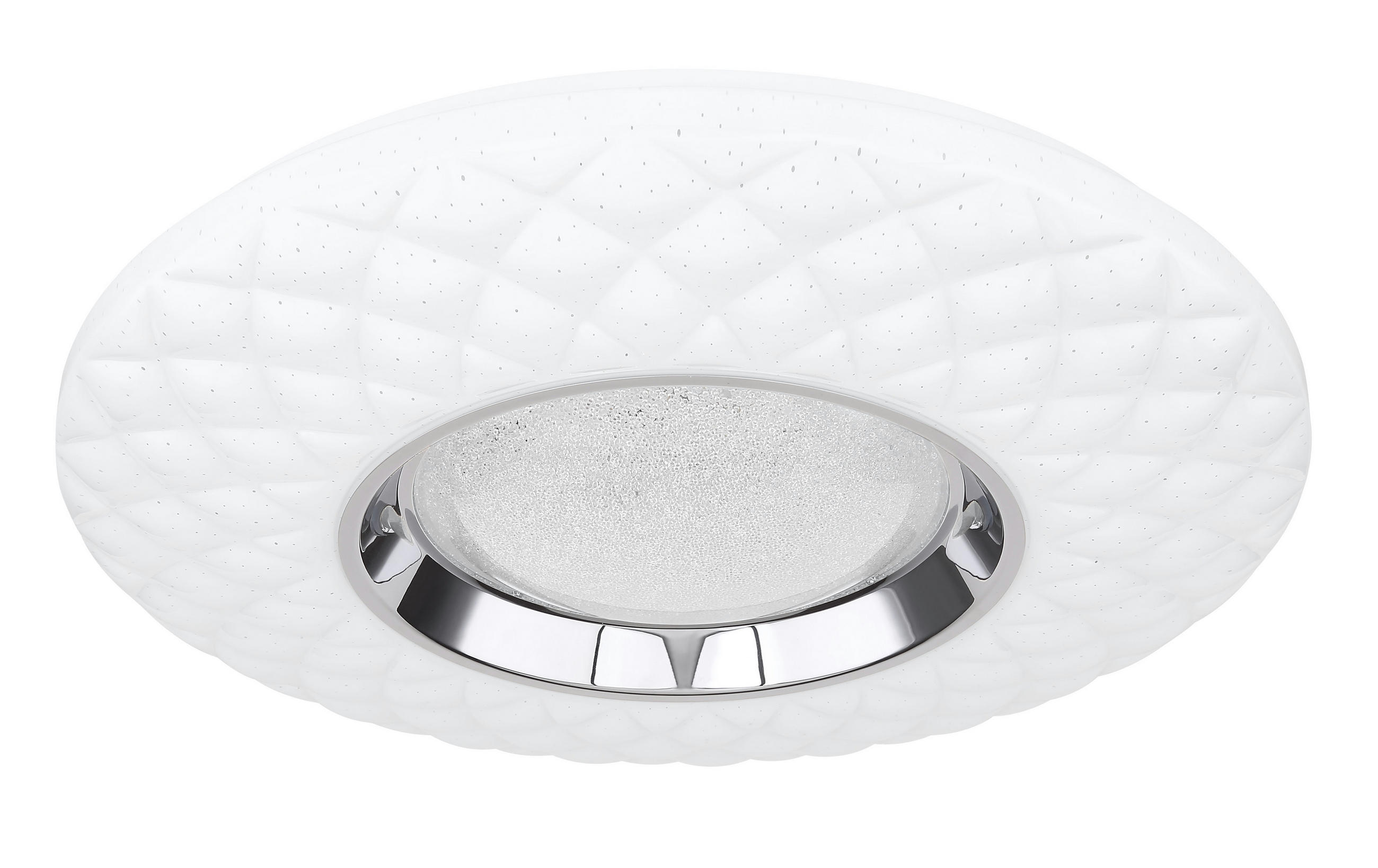 PLAFONIERĂ CU LED - alb/opal, Design, plastic/metal (49/6.8cm) - Novel