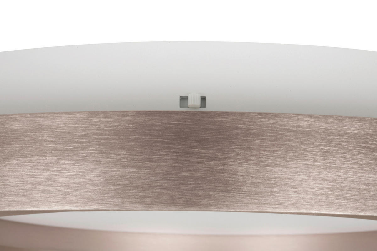 LED-DECKENLEUCHTE 50/8 cm   - Champagner/Goldfarben, Design, Kunststoff/Metall (50/8cm) - Novel