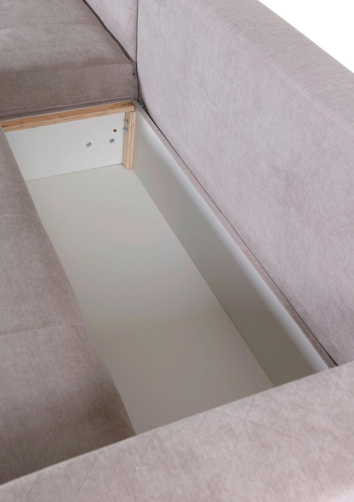 ECKSOFA Hellgrau Flachgewebe  - Rot/Hellgrau, KONVENTIONELL, Kunststoff/Textil (176/243cm) - MID.YOU