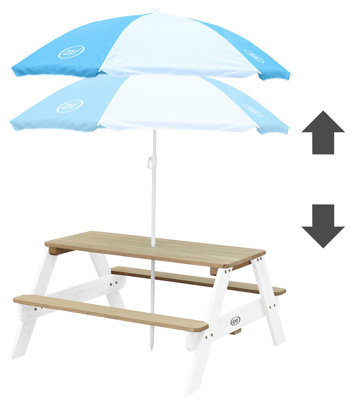 KINDER-GARTENSET Holz  - Blau/Braun, KONVENTIONELL, Holz (97,7/48,7/95cm) - Ambia Garden