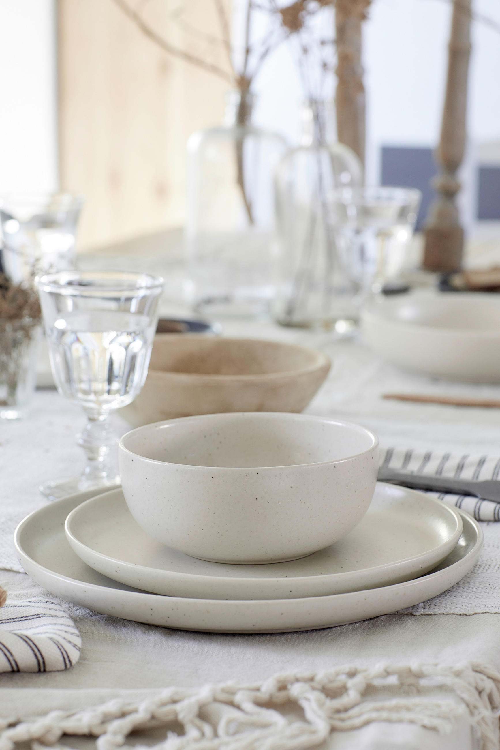 AUFLAUFFORM Keramik Feinsteinzeug - Creme, Basics, Keramik (41/27/8cm) - Costa Nova